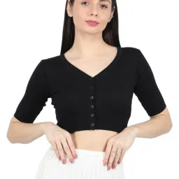 Monte Carlo Black Wool Open Front Cardigan image 1