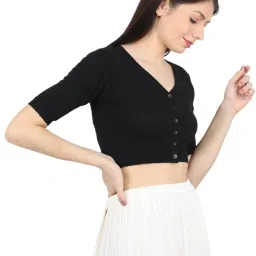 Monte Carlo Black Wool Open Front Cardigan image 3