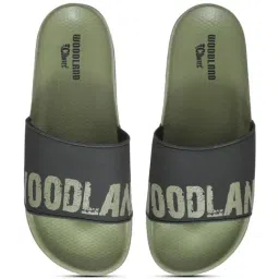 Woodland Men's Olive Slides image 4