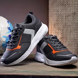 Asian Men's Grey Running Shoes image 1