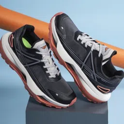 Red Tape Men's Urban Kicks Black Athleisure Running Shoes image 1