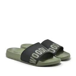 Woodland Men's Olive Slides image 3