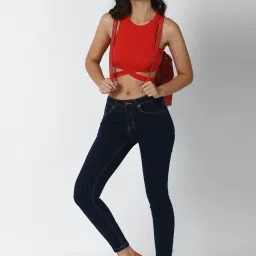 FOREVER 21 WOMEN MID WAIST SLIM FIT REGULAR LENGTH JEANS image 4