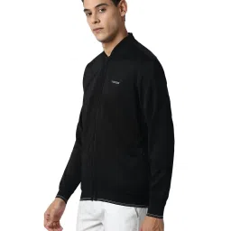 Louis Philippe Black Regular Fit Sweatshirt image 3
