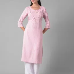 Dollar Missy Pink Embroidered Straight Kurta-picture-15