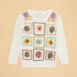 Pantaloons Junior off-White Sweater image 1