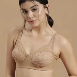 Clovia Beige Cotton Everyday Bra image 1