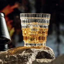 troveas Trovea's Crystal Hellix Transparent Glass Whiskey Glass - Set of 6 image 1