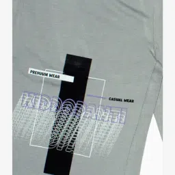 Kiddopanti Kids Grey Printed Shorts image 3