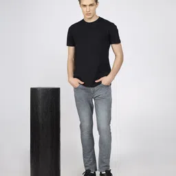 TCI Men Slim Fit Low Distress Heavy Fade Jeans image 3