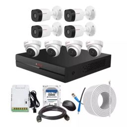 CP PLUS CCTV Combo Kit 2.4 MP Indoor & Outdoor with 8 Channel DVR, 4 Dome 4 Bullet Camera, 8 Channel SMPS, 70 m Cable, 500GB HDD & Connectors-picture-47