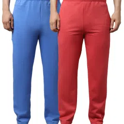 Vimal Jonney Pink & Sky Blue Regular Fit Trackpants - Pack of 2 image 1