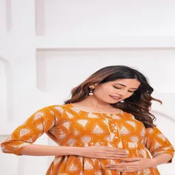 MAINA CREATION Women Floral Printed Floral Anarkali Kurta image 5