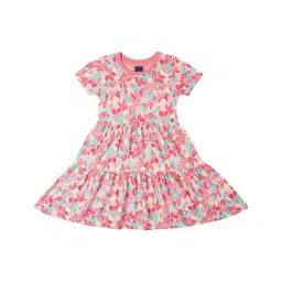 Allen Solly Junior Pink Floral Print Frock-picture-20