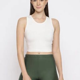 La Intimo Cream Solid Camisole-picture-19