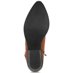 Mochi Women's Tan Casual Booties image 4