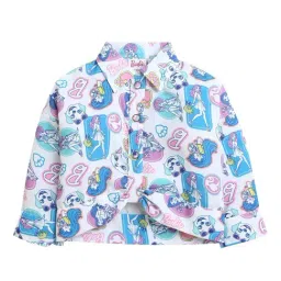 Tiny Girl Blue Barbie Printed Top-picture-47