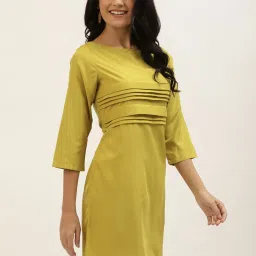 Belle Fille Yellow Regular Fit Dress image 3