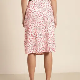 Marie Claire White Printed A-Line Midi Skirt image 2