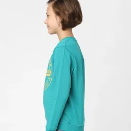 Jack & Jones Junior Blue Printed Full Sleeves Sweatshirt image 3
