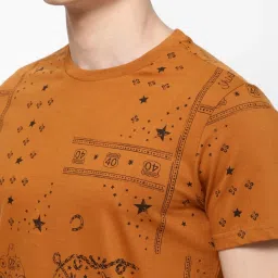 Wrangler Brown Regular Fit Printed T-Shirt image 5