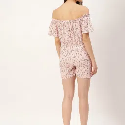 Elle Pink Printed Playsuit image 2