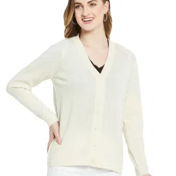 Monte Carlo Cream Wool Open Front Cardigan image 1