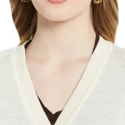 Monte Carlo Cream Wool Open Front Cardigan image 5
