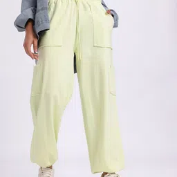 glitchez Women Baggy FitCargo Joggers-image-79