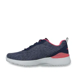 Skechers Women's SKECH-AIR DYNAMIGHT-TOP PRIZE Navy Coral Casual Lace Up Shoe image 3