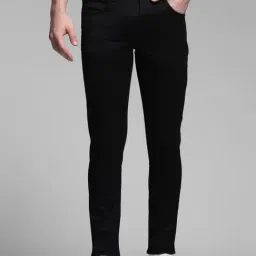 Jack & Jones Black Cotton Slim Fit Denim Jeans-picture-13