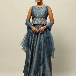 Rangriti Printed Ready to Wear Lehenga & image 1