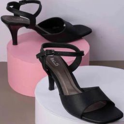 Inc.5 Women's Black Ankle Strap Stilettos-picture-1