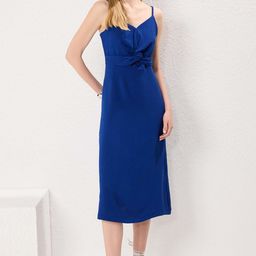Trendyol Women Solid Sheath Midi Dress-picture-39