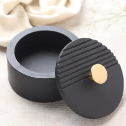 De Maison Decor The Artisan's Stripes- Trinket Small Black  Box-image-44