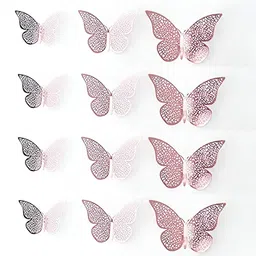 Art Street Beige Butterfly Wall Sticker image 3