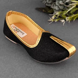 Little Palz Shimmer Detailed Mojaris - Black image 3