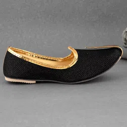 Little Palz Shimmer Detailed Mojaris - Black image 4