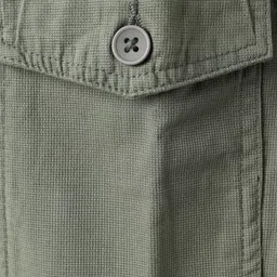 Pine Kids Cotton Woven Full Length Trousers - Olive Green image 3