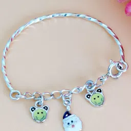 Tuanz Silver Jewelry Kids Pack of 2 925 Silver Rhodium-Plated Bangle-Style Bracelet-picture-36