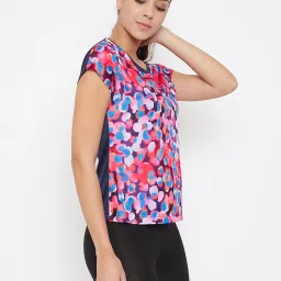 Clovia Multicolor Printed T-shirt image 3