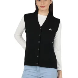 Monte Carlo Black Wool Open Front Cardigan image 1