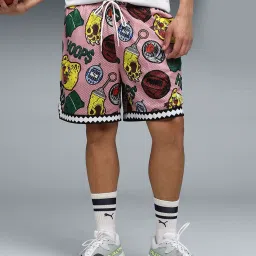 Puma Multicolor Dylan Revers AOP Printed Relaxed Fit 7" Shorts image 1