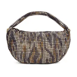 LAVIE LUXE Black Ombre Embellished Small Hobo Bag image 2