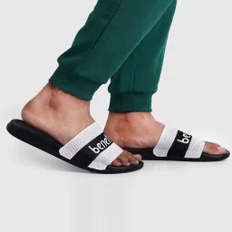 United Colors of Benetton Men's White Slides image 5