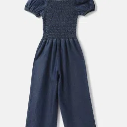 United Colors of Benetton Kids Navy Solid Jumpsuit image 2