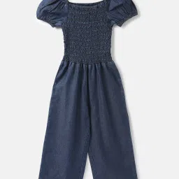United Colors of Benetton Kids Navy Solid Jumpsuit image 1