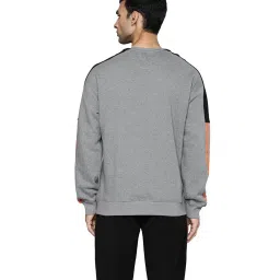 ALCIS Grey Melange Printed Sweatshirt image 2