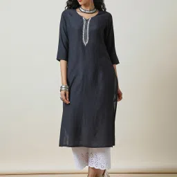 Soch Black Straight Kurta image 1