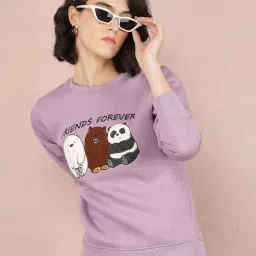 Crimsoune Club Purple Printed Sweatshirt image 1